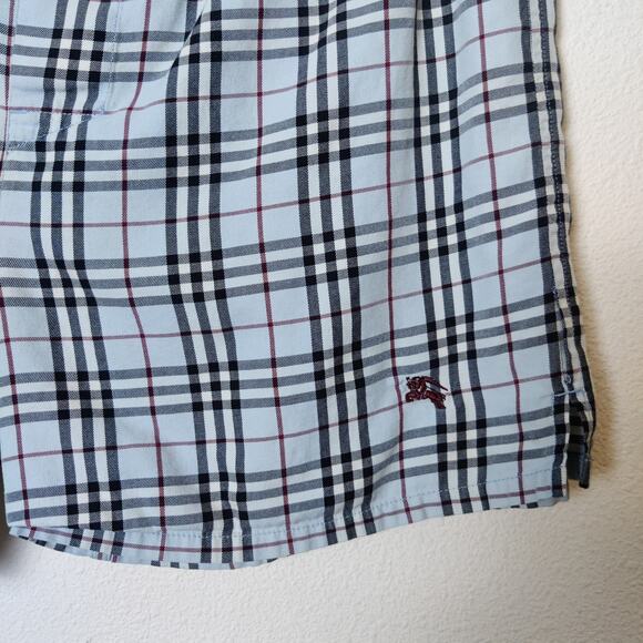 Burberry Men's Blue Nova Check Plaid Classic Cotton Boxers Tartan Plaid Large - Picture 4 of 11